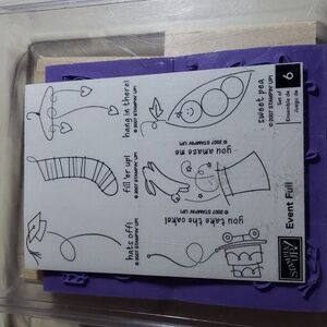 Stampin Up! 2007 Event Full NIB Wood Stamps